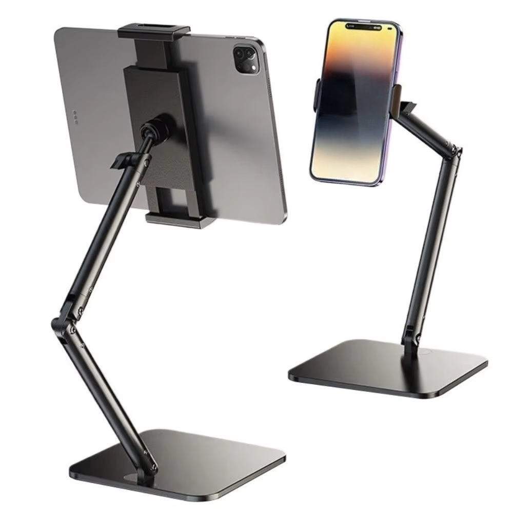 Monitor Riser Stand - ポータブルモニタースタンド高さ調節可能なデスクトップモニターブラケット4.7-17.3インチの電話タブレットモニターサポートホルダー用