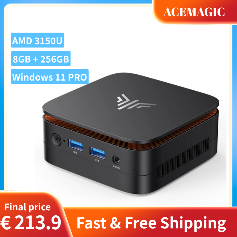 Home Office Windows 11 - ACEMAGIC ミニPC AMD 3150U (2コア/4スレッド 最大3.3GHz)