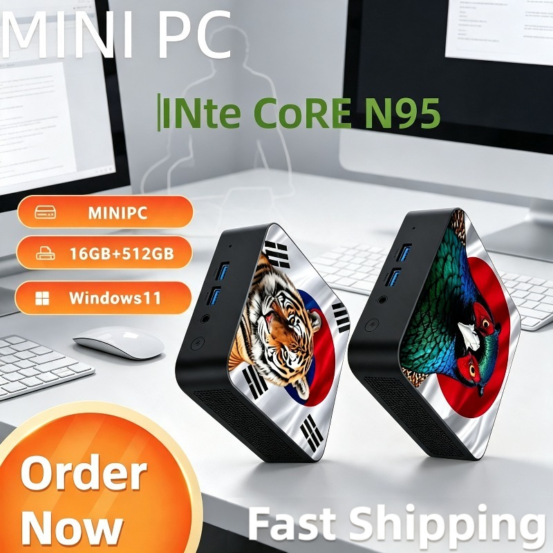 Home Office Windows 11 - パワフルな超高速インテル Core N95 ミニPC 16GB DDR4