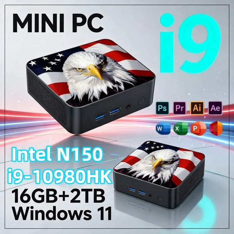 Home Office Windows 11 - インテル I9‑10980HK / N150 ミニPC Windows