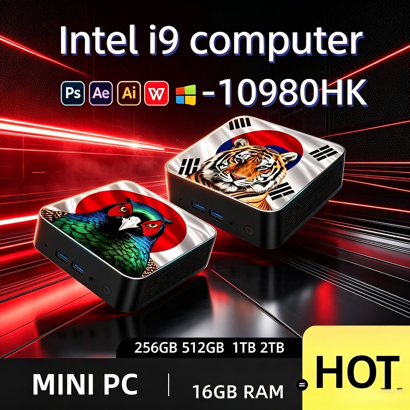 Home Office Windows 11 - インテル Core i9 10980HK 超高速スリムデスクトップ、16GB DDR4