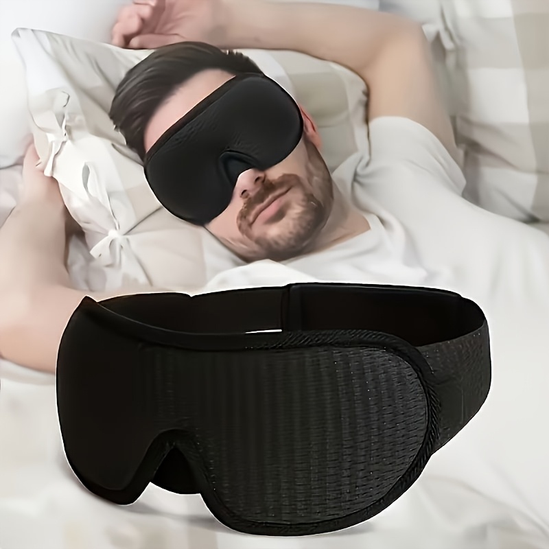 Home Office Gadgets - 3Dスリープマスク、超快適遮光、調節可能なヘッドバンド、柔らかく通気性のあるアイマスク、旅行、自宅、オフィス、男性、女性用