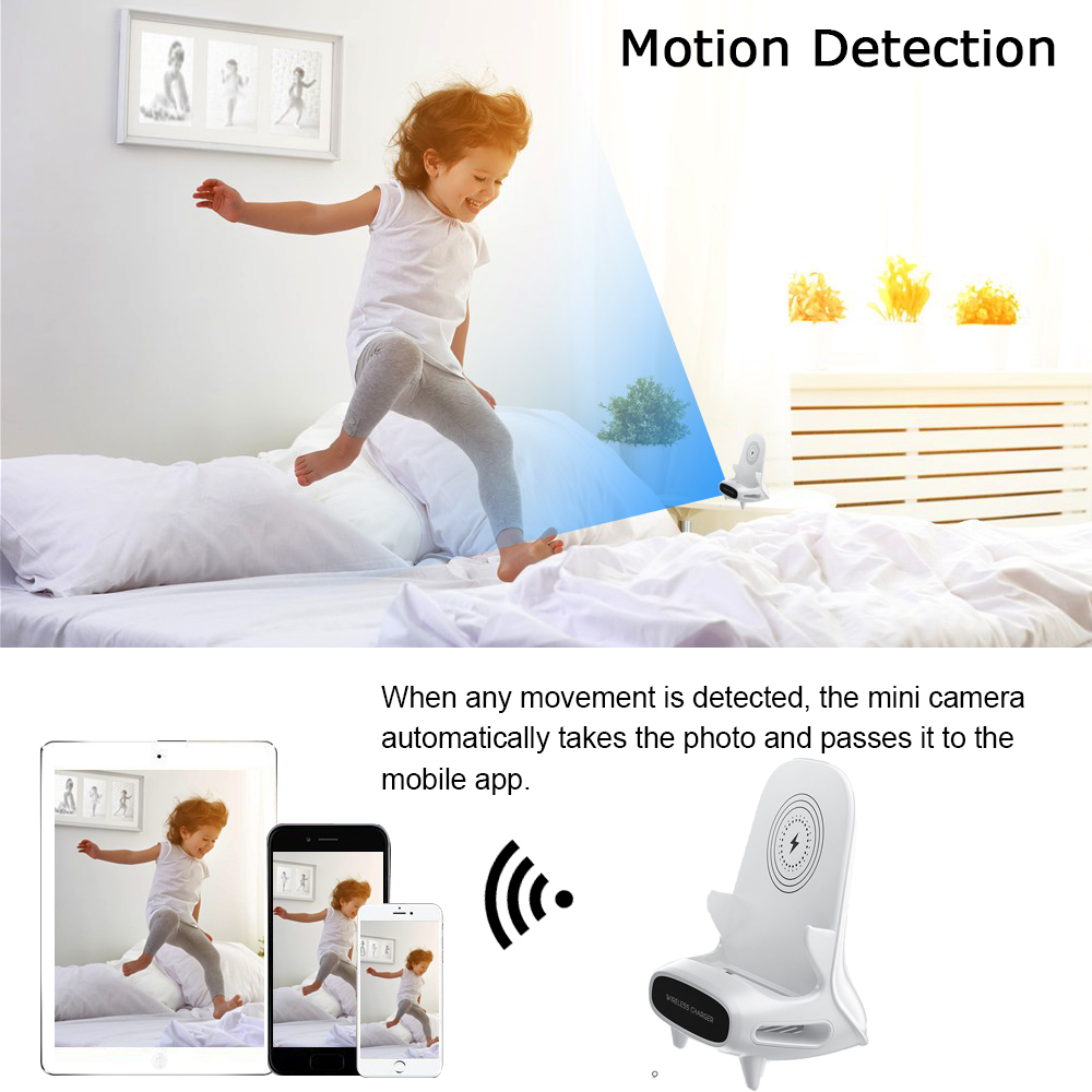 ミニカメラ 1080P HD WiFi リモート視聴、動体検 - Home Office With View のレビューと価格