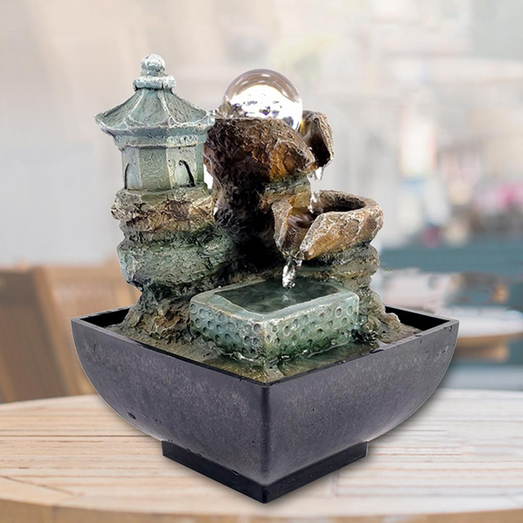 風水景観装飾、噴水、リラクゼーションデスクトップ、滝の風景、 - Home Office With View のレビューと価格