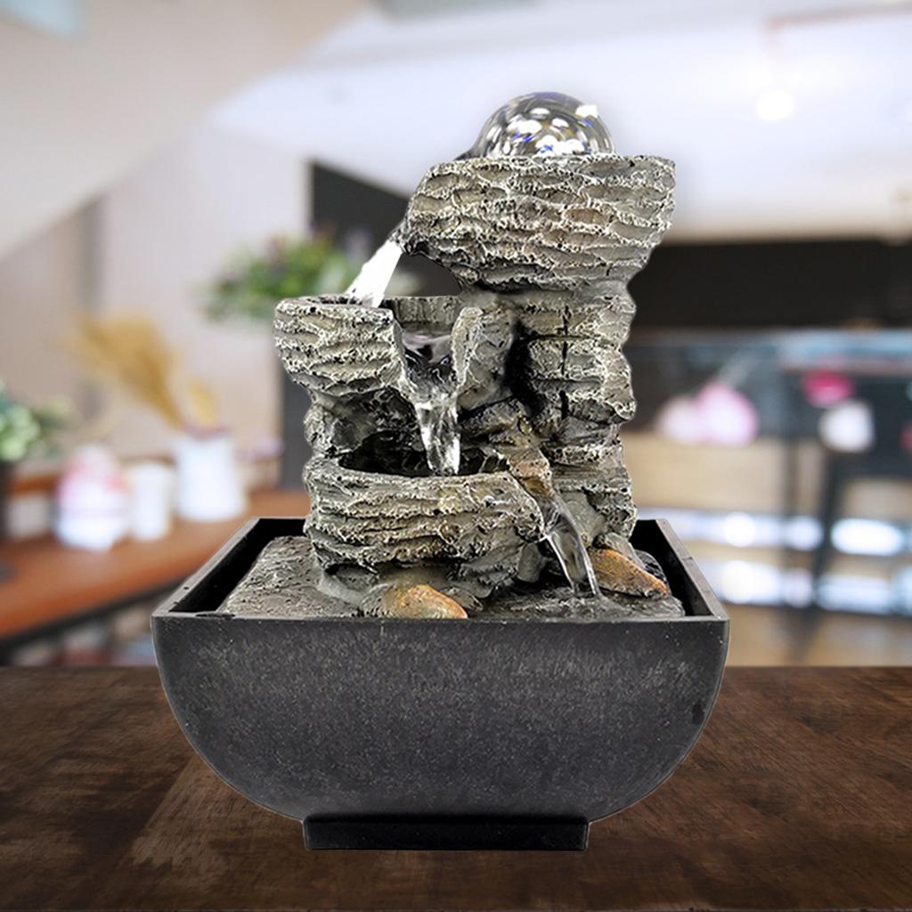 風水景観装飾、噴水、リラクゼーションデスクトップ、滝の風景、 - Home Office With View のレビューと価格