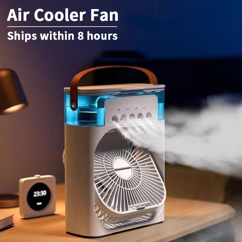 3in1ミニエアコン 家庭用コンパクトエアクーラー LEDナ - Home Office Gadgets のレビューと価格