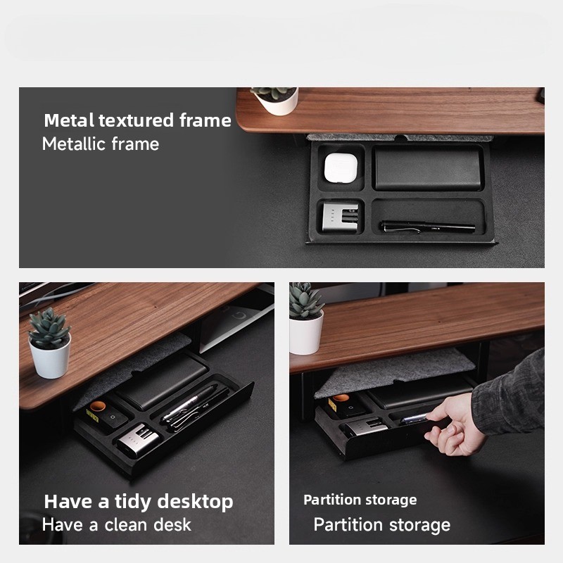 モニタースタンドライザー収納引き出しオフィスデスクオーガナイ - Monitor Riser Stand のレビューと価格