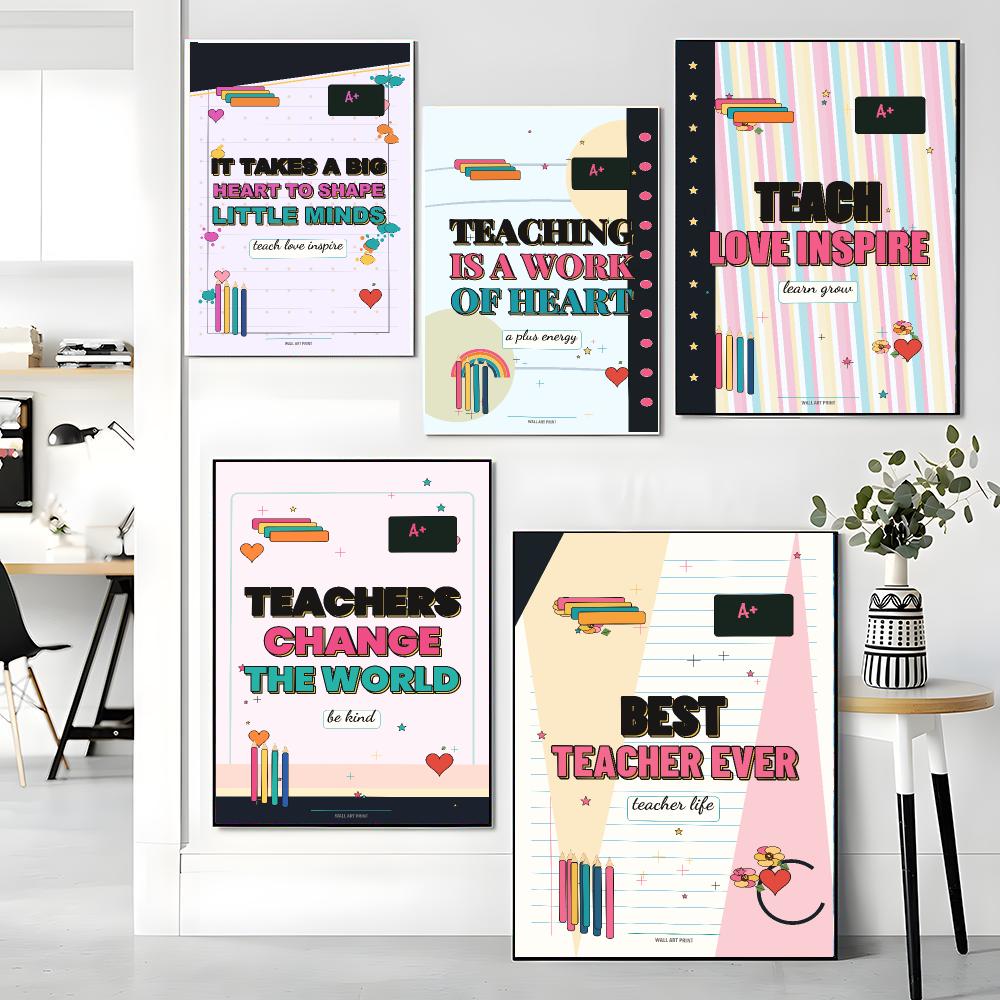 教師への感謝の言葉が書かれたウォールアートポスター、モダンな - Home Office Quotes のレビューと価格