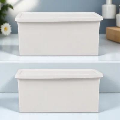 2個セット 強力プラスチック製小物収納ボックス デスクトップ - Home Office Gadgets のレビューと価格