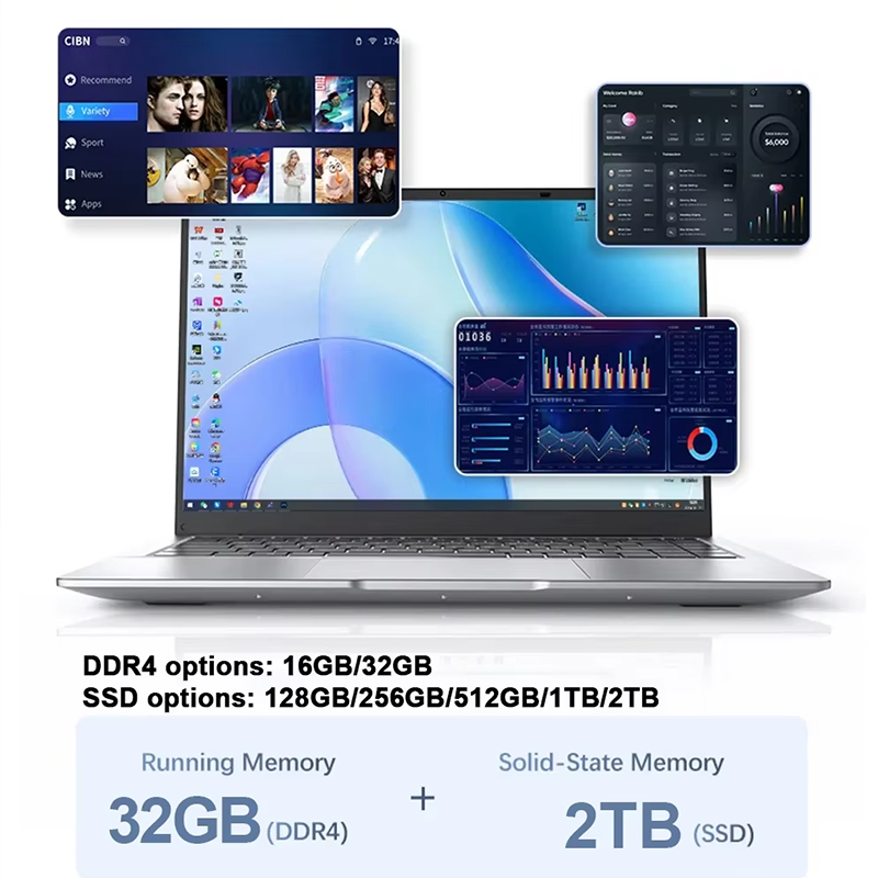 新型超薄型ノートパソコン 14.1インチ 16GB RAM  - Home Office Windows 11 のレビューと価格