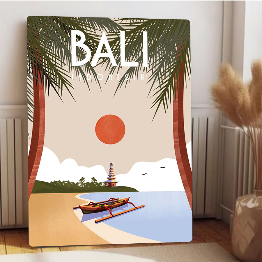 バリ島 インドネシア 風景 メタル ウォールアート 熱帯 パ - Home Office Bali のレビューと価格