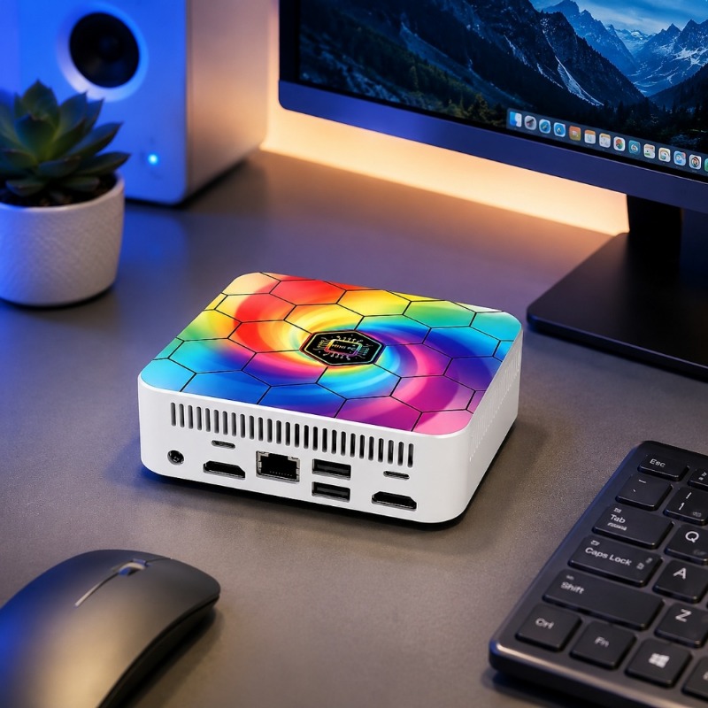 カラフルでコンパクトなスリムミニPC Core N150 W - Home Office Windows 11 のレビューと価格