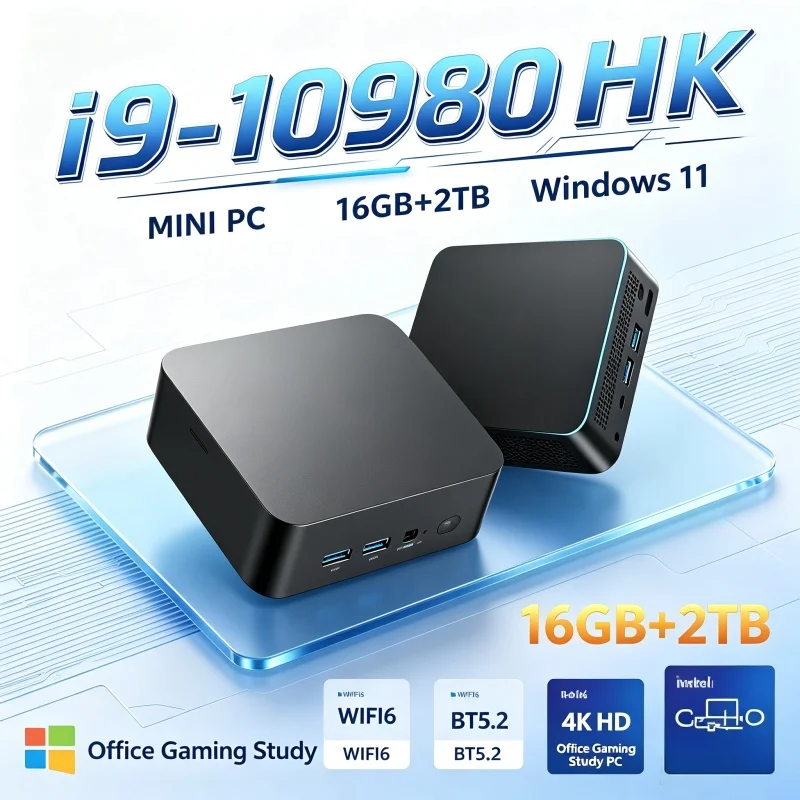 ミニPC インテル Core I9-10980HK 16GB - Home Office Windows 11 のレビューと価格