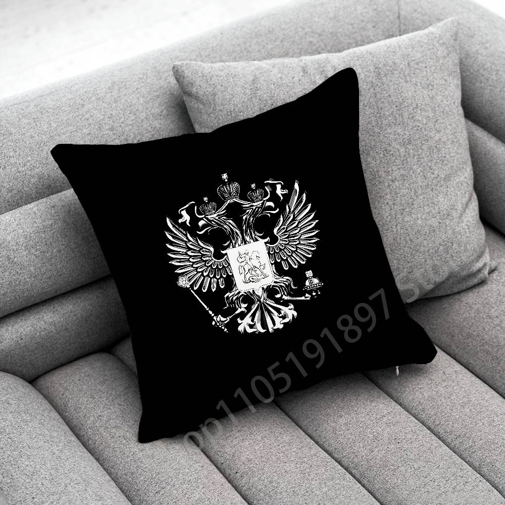 ロシアパスポート国章旗スローピローケース 40x40cm 4 - Home Office For Passport のレビューと価格