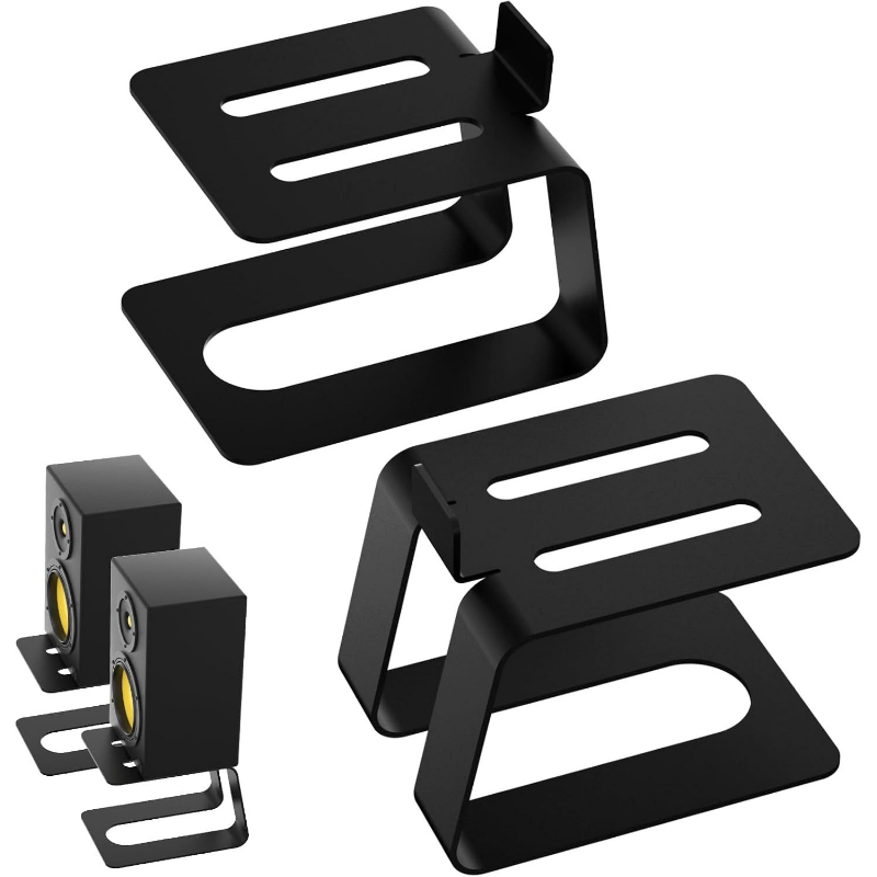 2個セット デスクトップスピーカースタンド デスクトップスタ - Monitor Riser Stand のレビューと価格