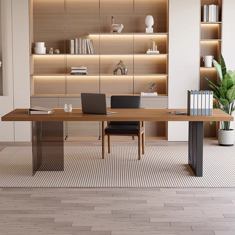 イタリア製アクリル製フローティング木製オフィスデスクモダンシ - Home Office Furniture のレビューと価格
