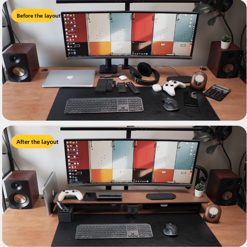 Z3 Pro モジュール式モニターライザー 無垢材デスクトッ - Monitor Riser Stand のレビューと価格