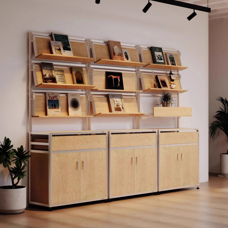カスタムコーヒーショップ家具 モダンディスプレイ収納ラック  - Home Office Furniture のレビューと価格