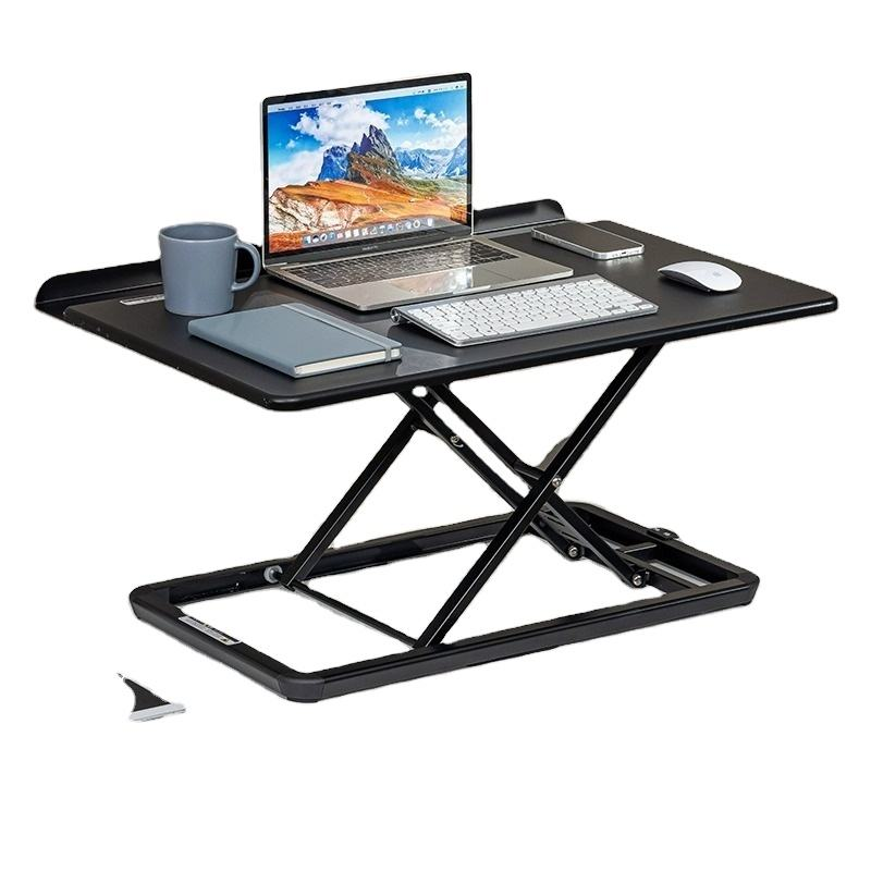 空気圧式高さ調節可能なスタンディングデスクライザー 二層式モ - Monitor Riser Stand のレビューと価格