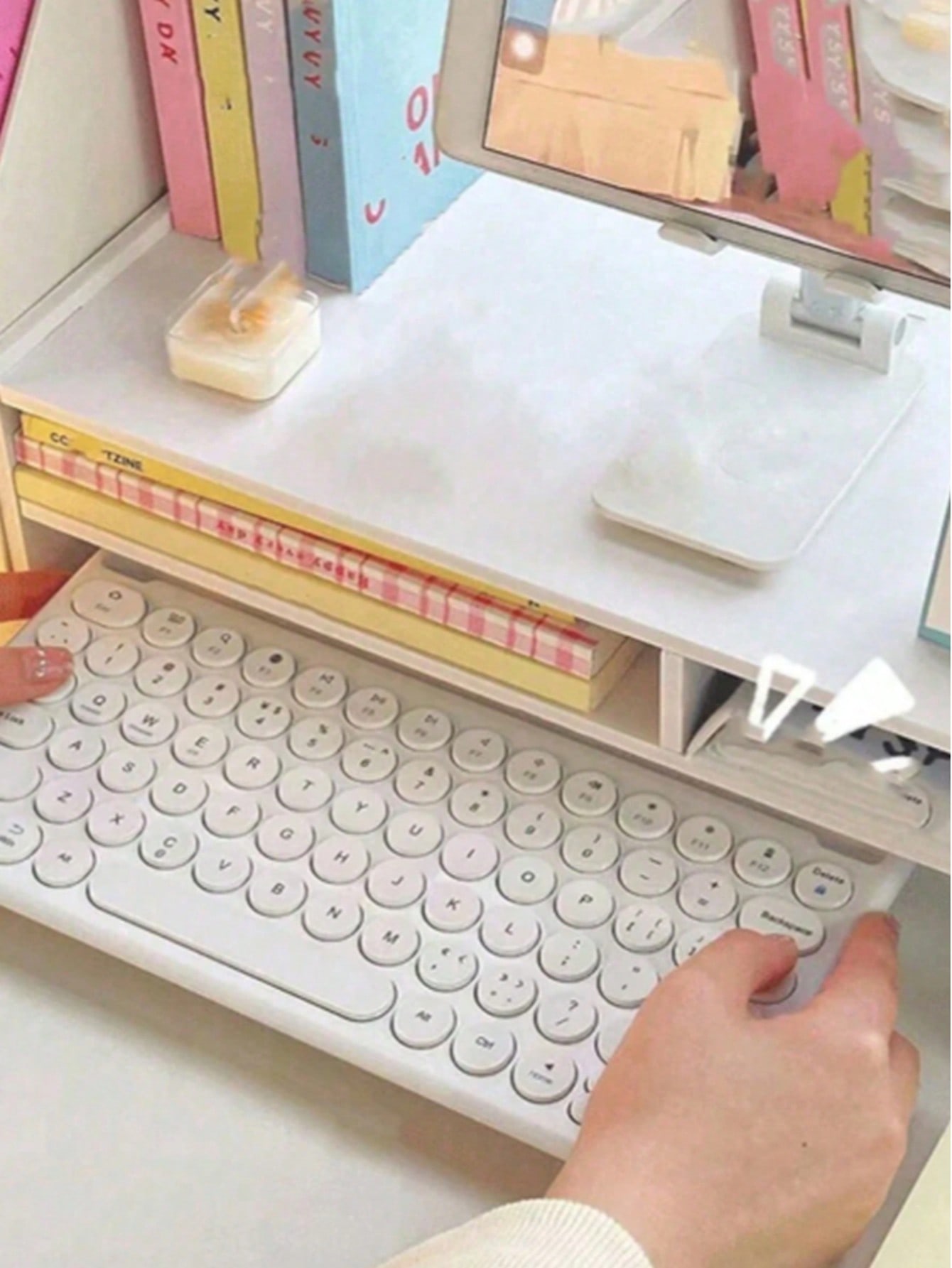 モニターライザースタンド（引き出し付き）、多機能デスクトップ - Monitor Riser Stand のレビューと価格