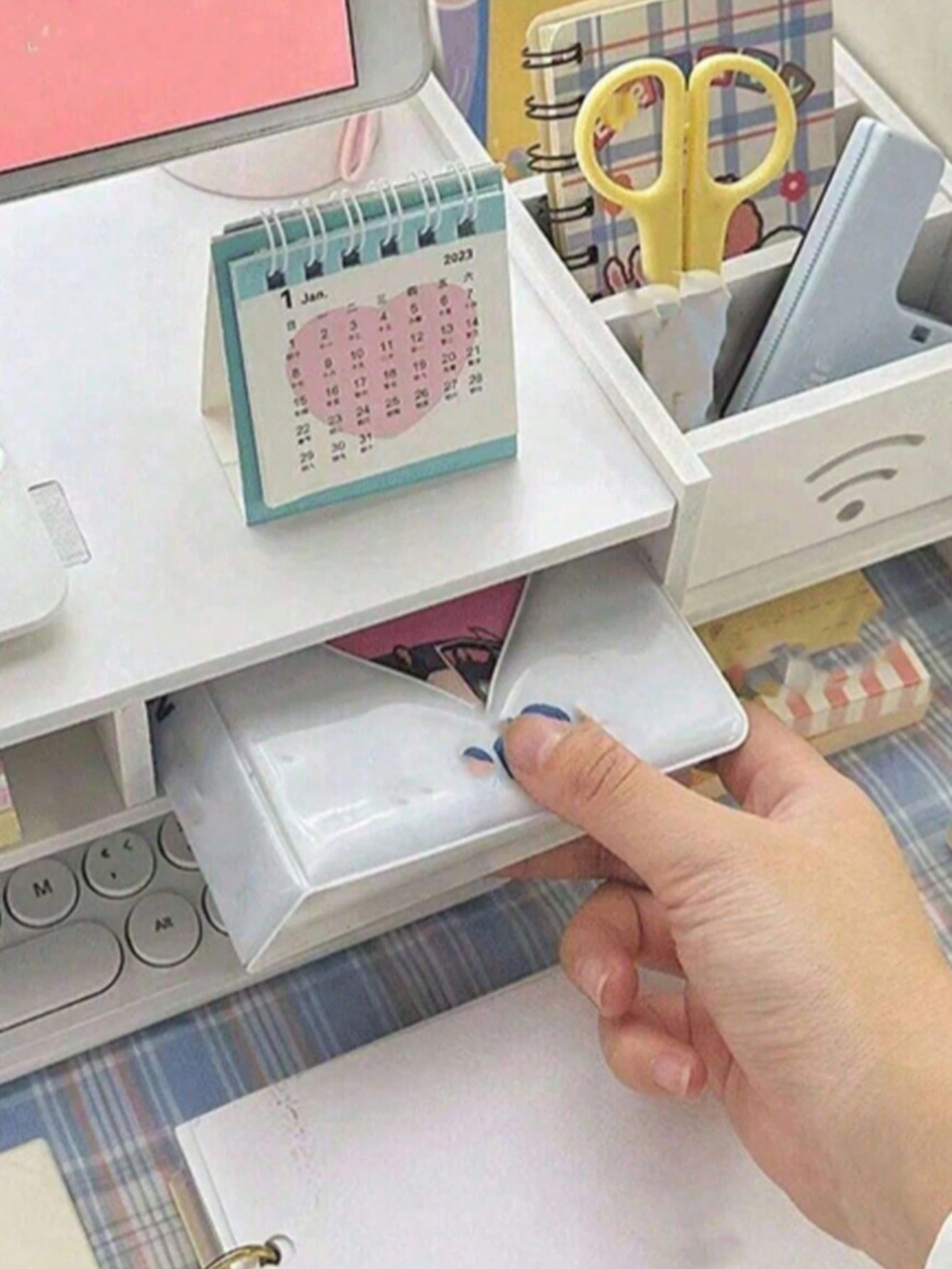 モニターライザースタンド（引き出し付き）、多機能デスクトップ - Monitor Riser Stand のレビューと価格