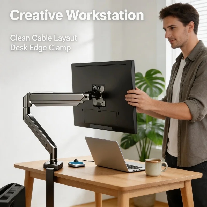 14インチ～32インチスクリーン用シングルモニターマウントブ - Monitor Riser Stand のレビューと価格