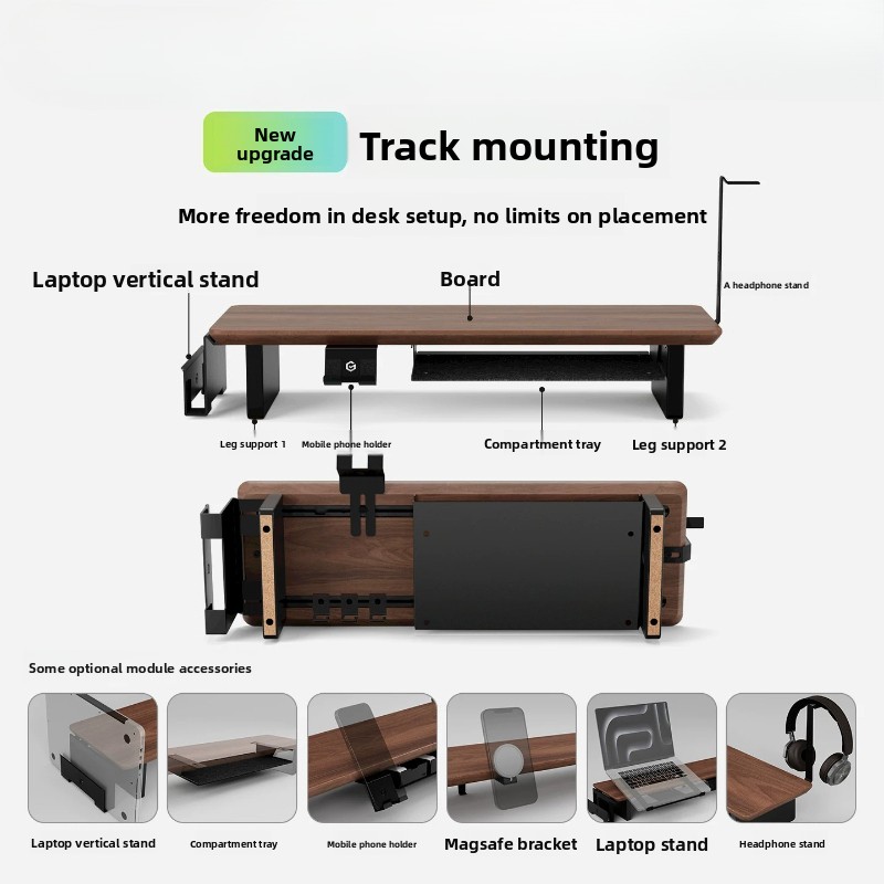大セール！ ウォールナット製モニタースタンドライザー モジュ - Monitor Riser Stand のレビューと価格