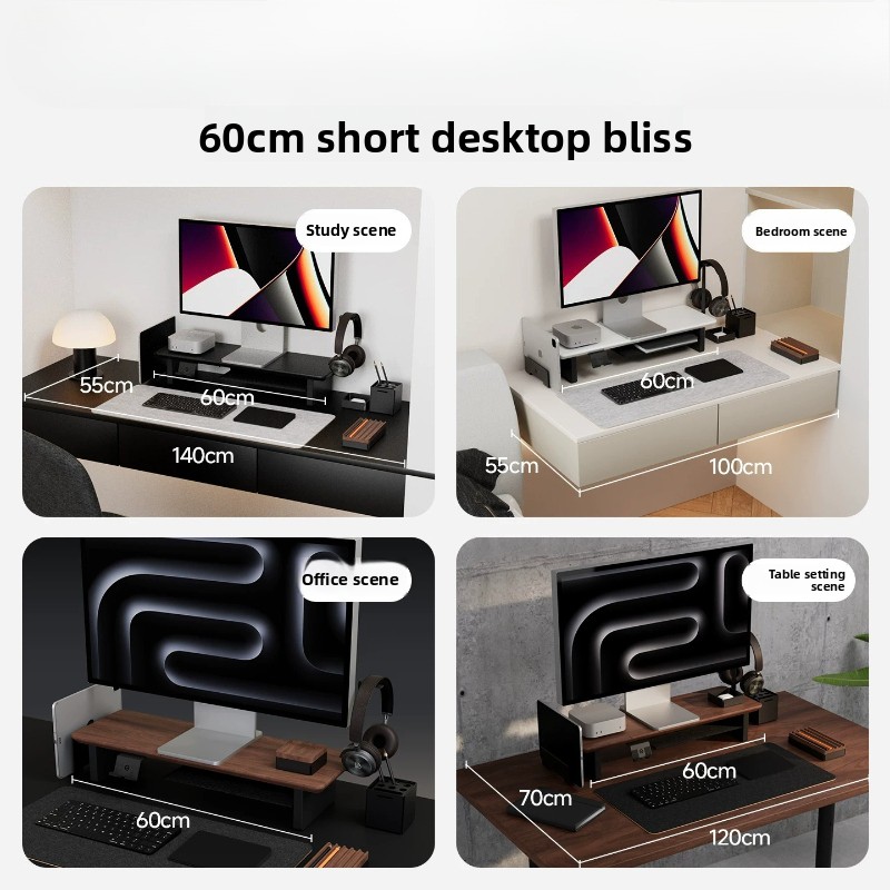 大セール！ ウォールナット製モニタースタンドライザー モジュ - Monitor Riser Stand のレビューと価格