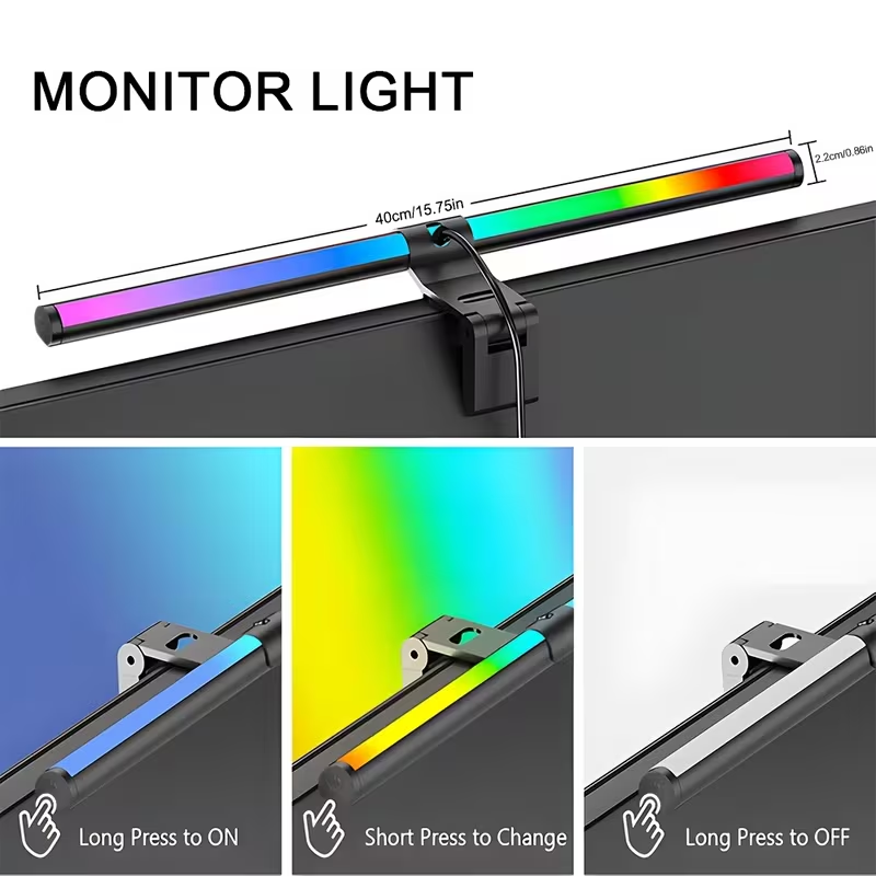 LEDコンピュータースクリーンハンギングライトバーUSBモニ - Home Office Gadgets のレビューと価格