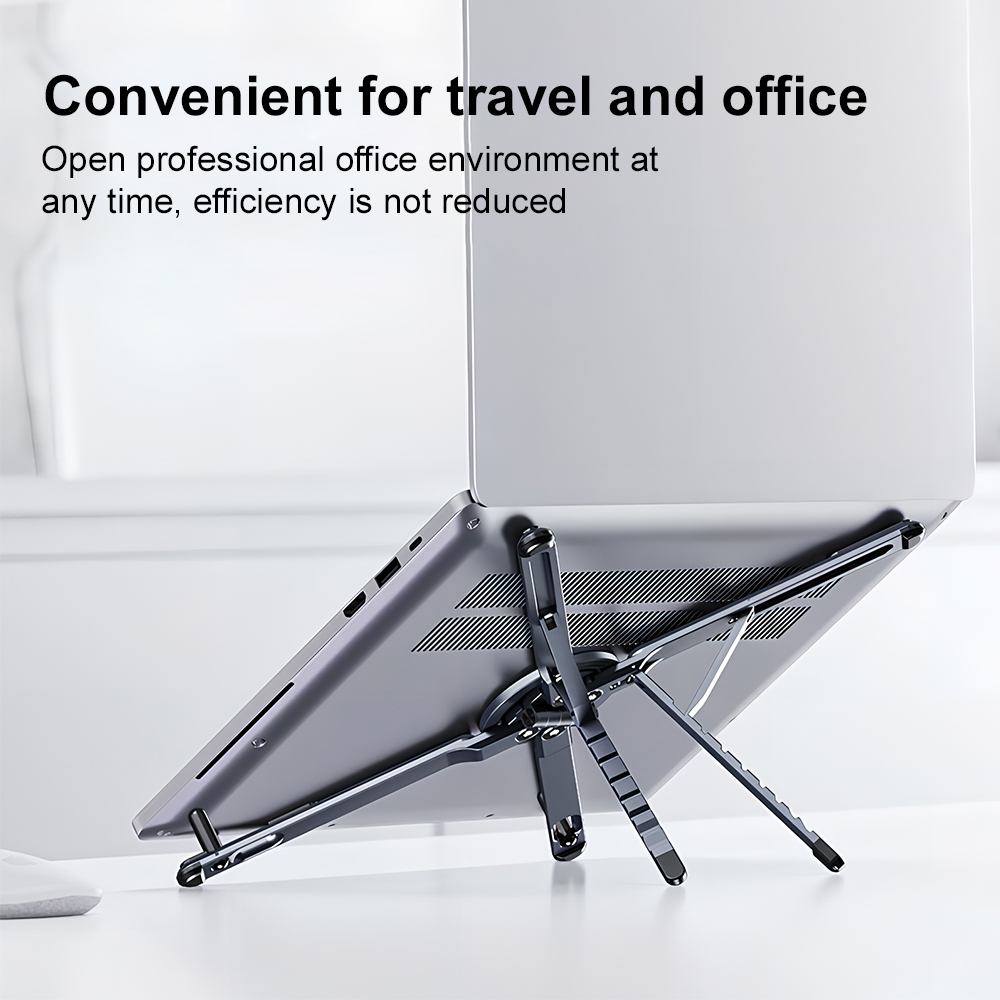 360 °   回転式磁気ラップトップスタンド高さ調節可能折 - Home Office With View のレビューと価格