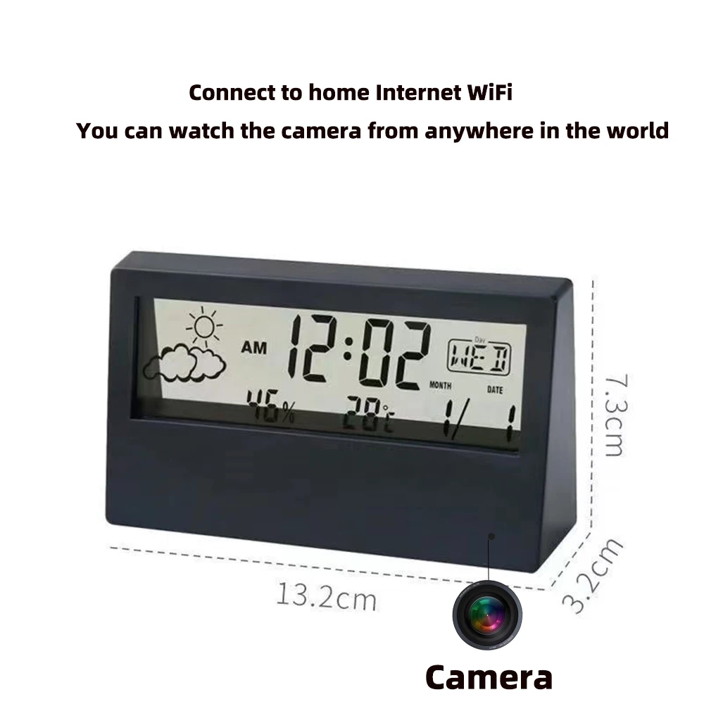 4K WiFi時計型カメラ（動体検知機能付き） |   アプ - Home Office With View のレビューと価格